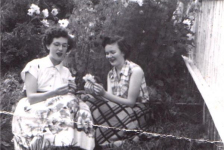 607: Marie Ryan &amp;amp; Gwen Carroll. (circa 1954) [courtesy of Catherine (Watson) Carroll]  - Marie daughter of Joseph Ryan &amp;amp; Ursula Barry; Gwen daughter of Michael Carroll &amp;amp; Josephine Barry